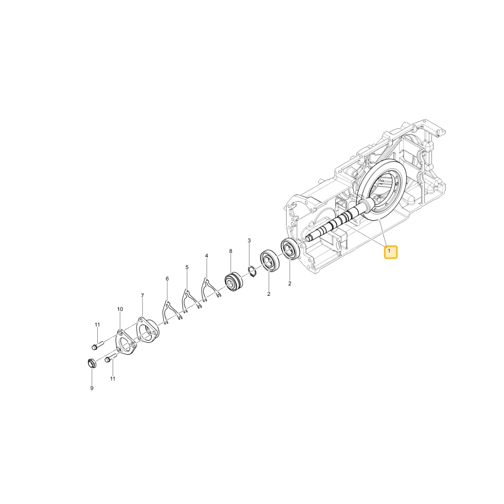 Koło zębate stożkowe spiralne KIOTI TD22-0057B