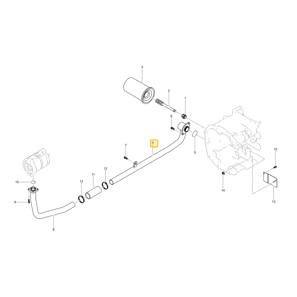 Rura ssąca 1 KIOTI TD24-0036A