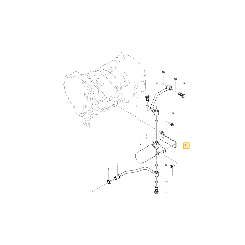 Wspornik filtra HST KIOTI TD24-0048A