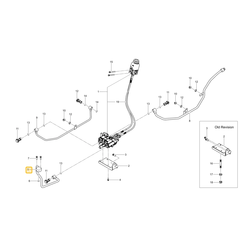 Rura hydrauliczna J1 KIOTI TD24-0065B