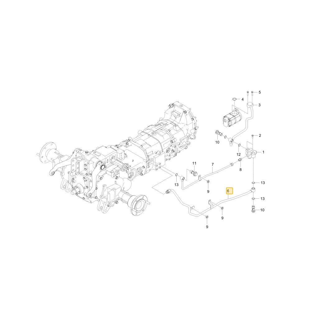 Rura hydrauliczna J2 KIOTI TD24-0067A