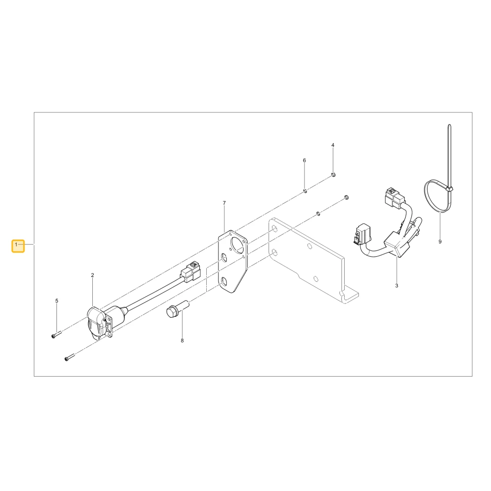 3 pin gniazdo KIOTI TD25-A0005A