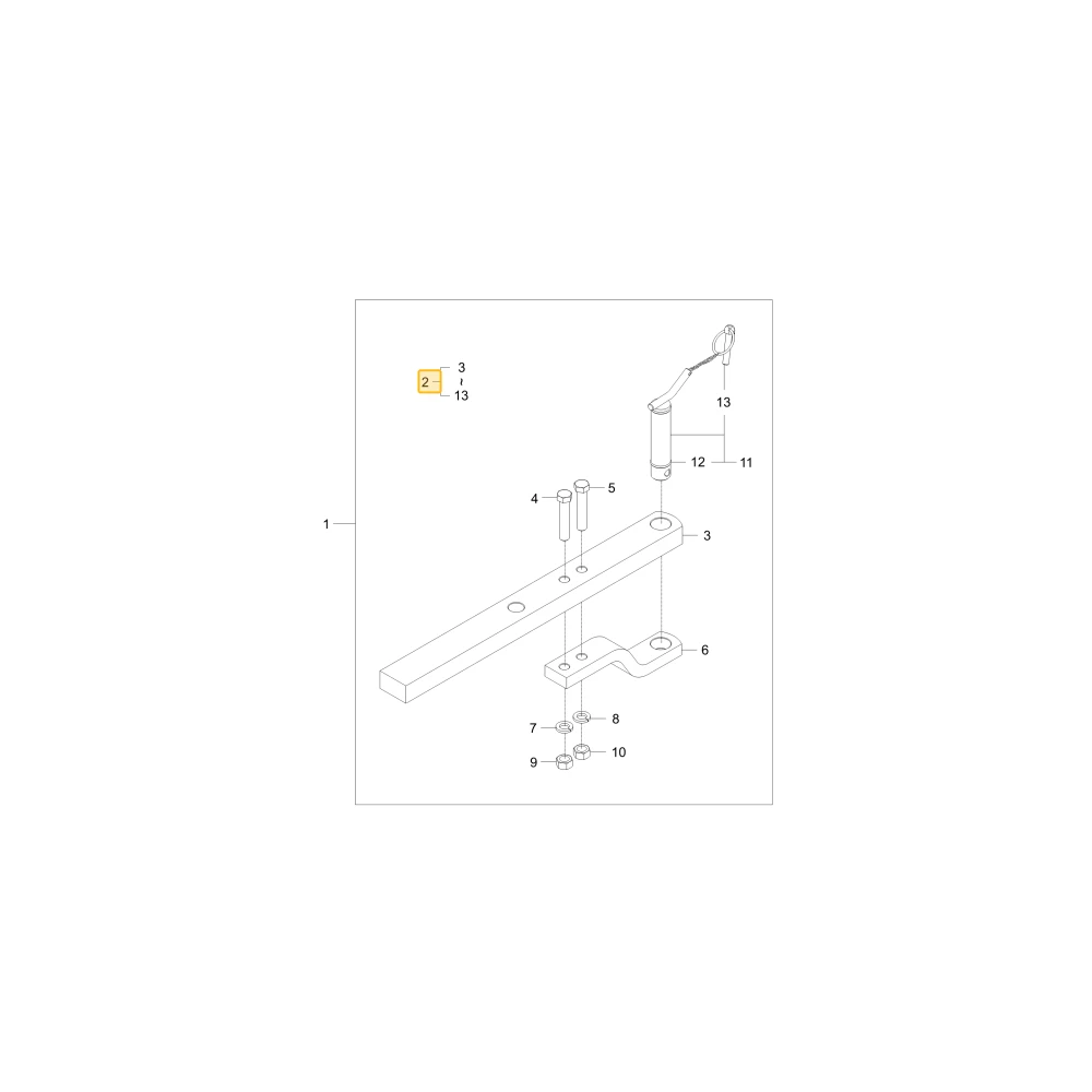 Belka zaczepowa KIOTI TD26-0152A