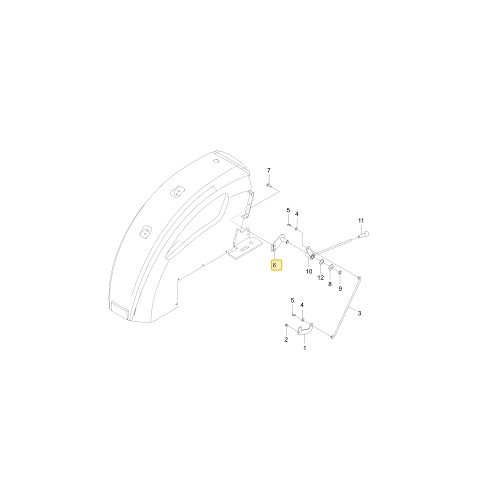 Korpus wspornika KIOTI TD26-0333B