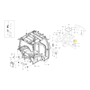 Wspornik pokrywy konserwacyjnej szyby KIOTI TD26-0645A