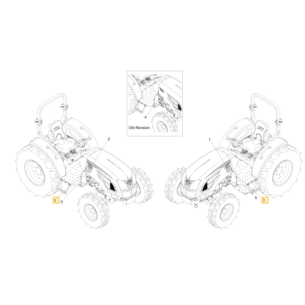 Naklejka modelu DK5310 KIOTI TD26-0949A