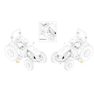 Naklejka modelu DK5310 KIOTI TD26-0949A
