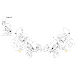 Naklejka modelu DK6010 KIOTI TD26-0950A