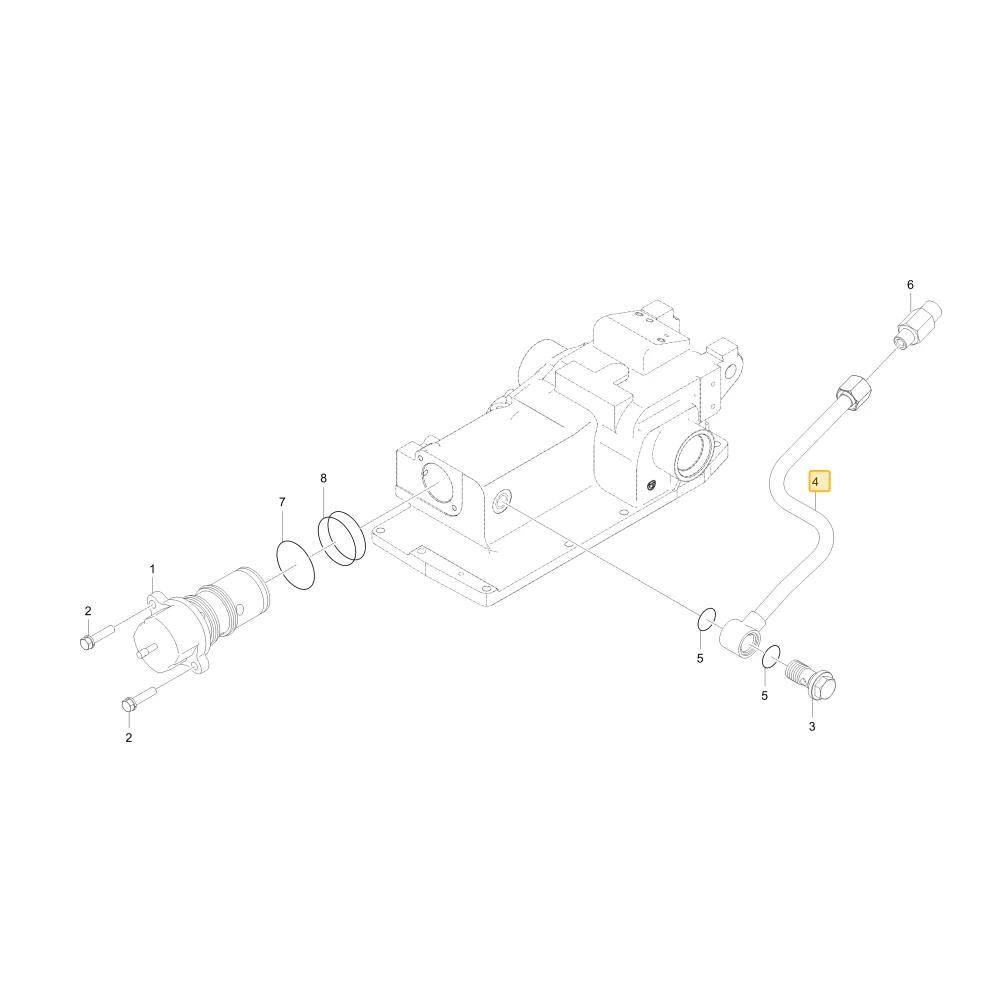 Rurka hydrauliczna P KIOTI TE14-0131A
