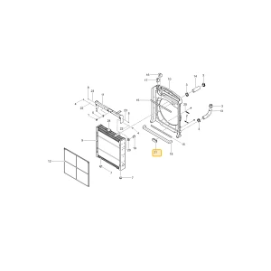 Gąbka chłodnicy KIOTI TE16-0262A