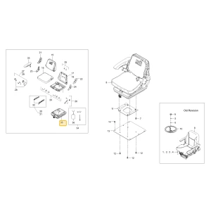 Zawieszenie fotela KIOTI TF16-1163A