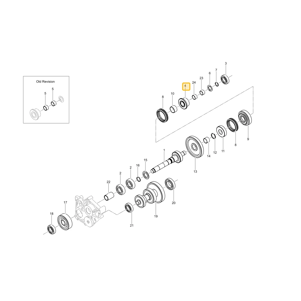 Koło zębate 14 KIOTI TF22-0312B