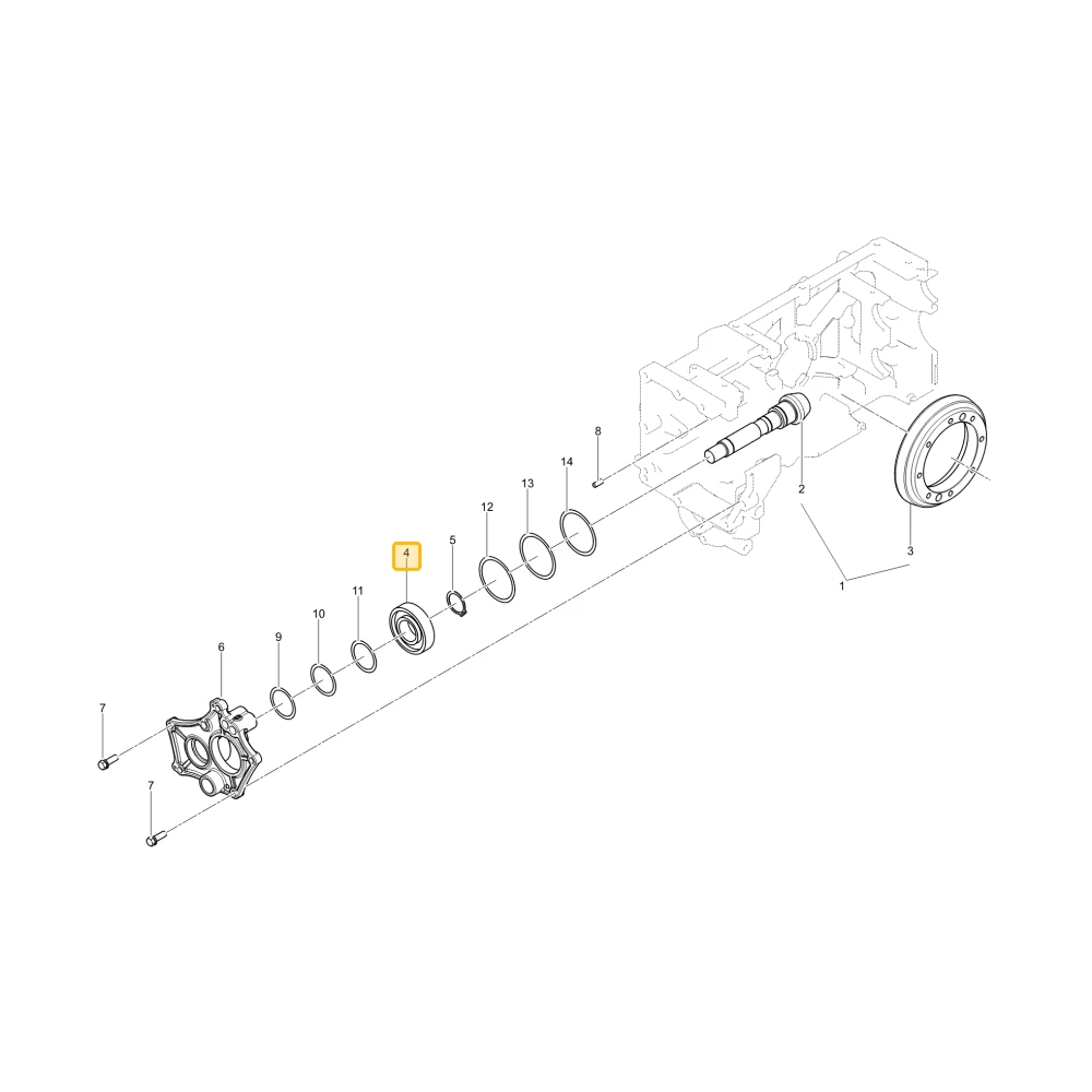Łożysko kulkowe KIOTI TF23-0025A