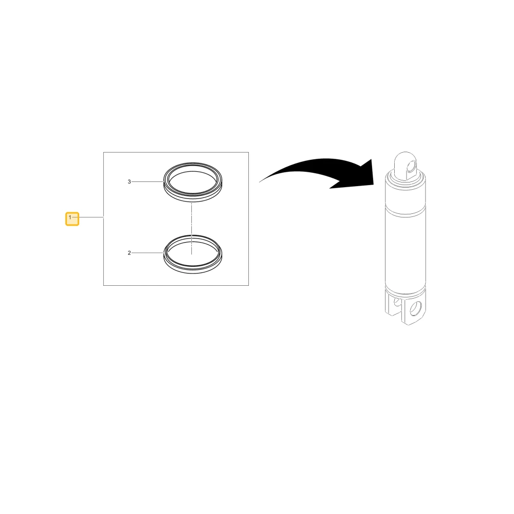LIFT CYLINDER SEAL KIT KIOTI TF24-F0005A