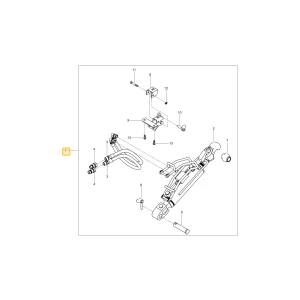 Hydrauliczny łącznik górnego zaczepu TUZ dla RX7040/RX8040 KIOTI TF24-F0007A