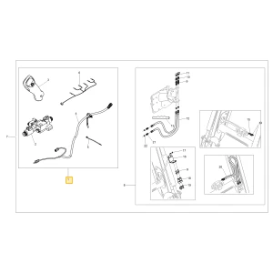 Trzecia sekcja do joysticka seria RX7040/RX8040 KIOTI TF24-F0009B