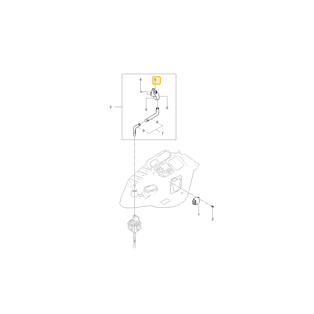 Osłona gumowa joysticka KIOTI TF25-0081C