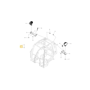 ZESTAW LAMPY ROBOCZEJ - BOCZNY KIOTI TF25-F0004A
