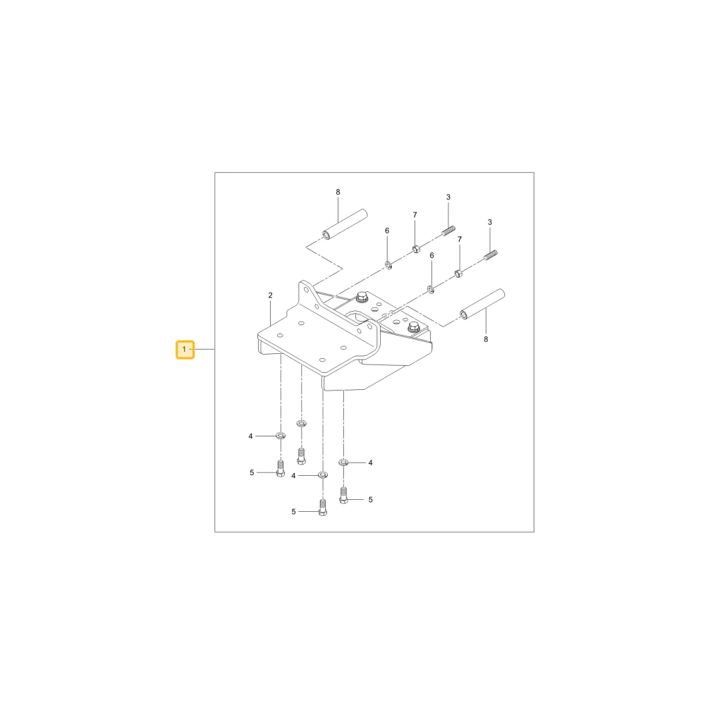 RAMA ZACZEPU POLOWEGO DO RX8040 PRO KIOTI TF26-F0021A