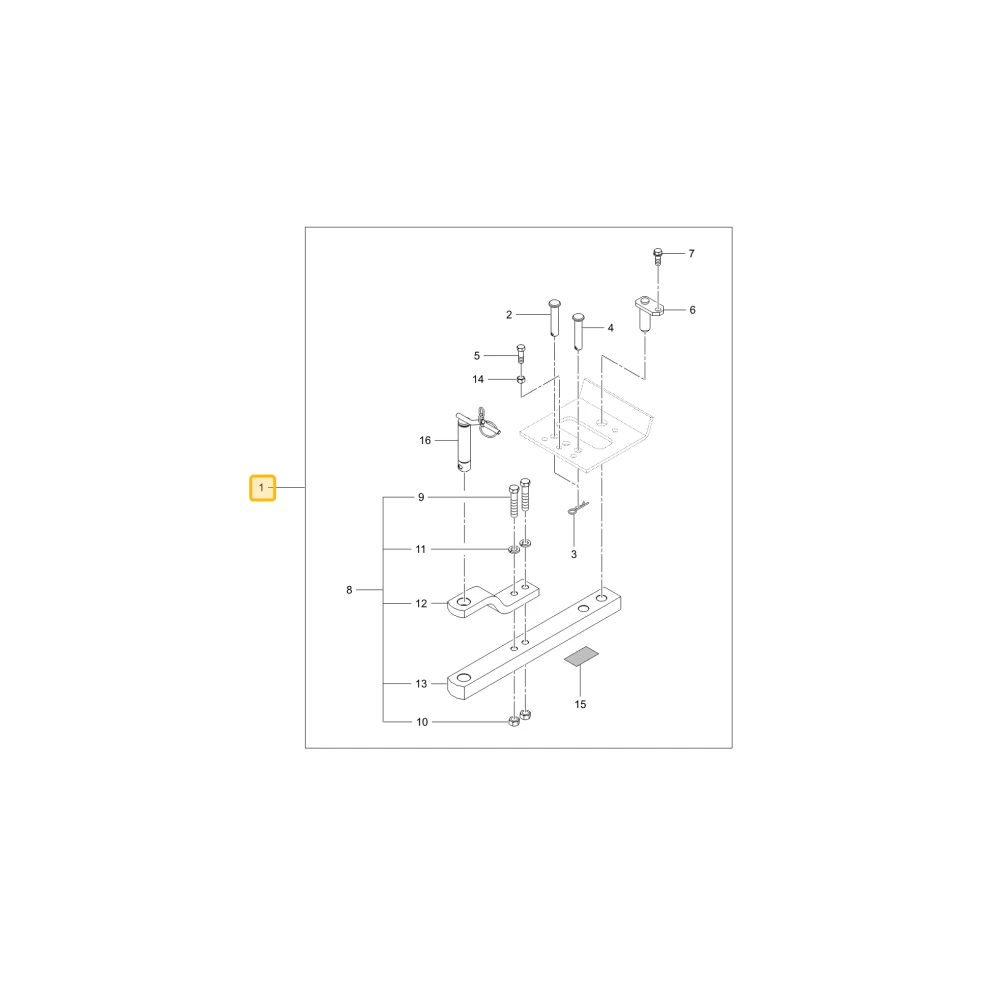 ZACZEP POLOWY DO RX8040 PRO KIOTI TF26-F0022D