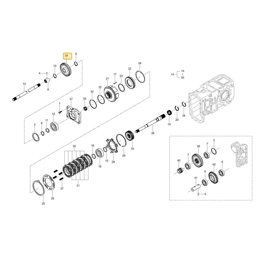 Koło zębate 43 KIOTI TG12-0014C