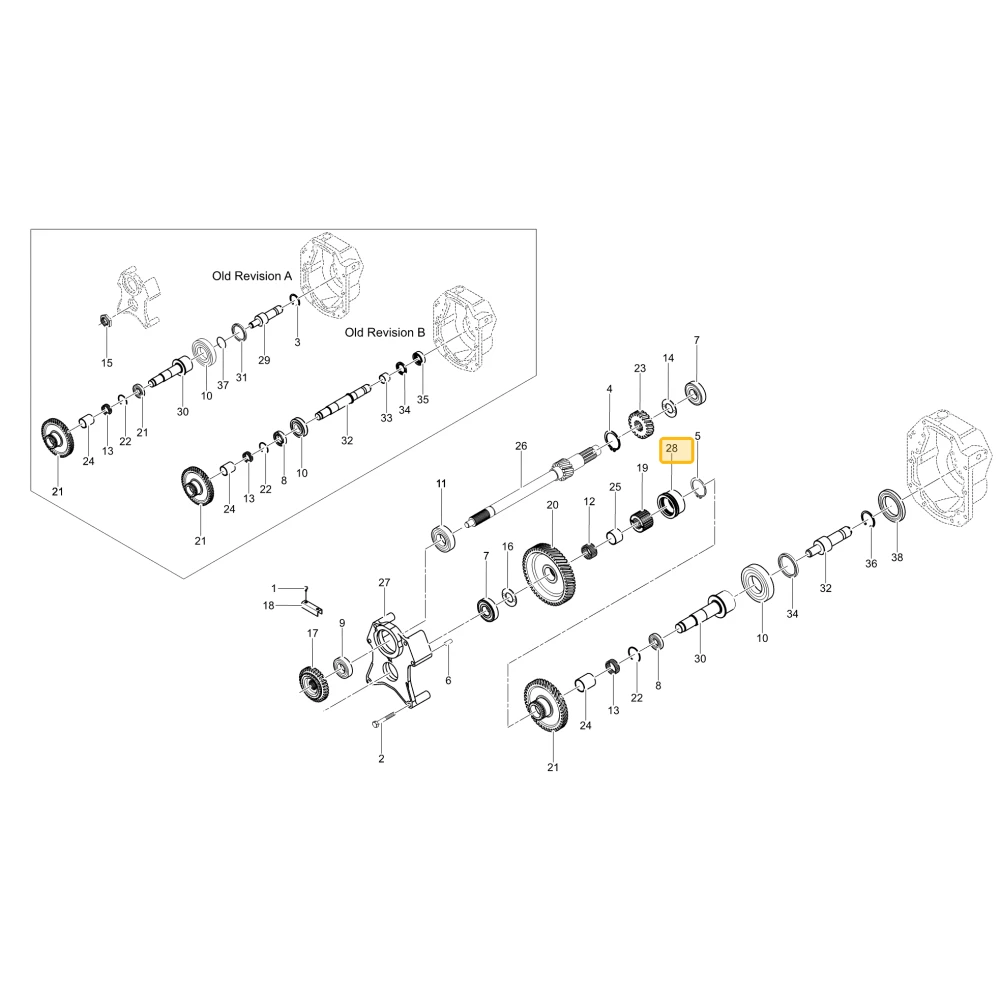 Mechanizm zmiany biegów WOM KIOTI TG12-0055A
