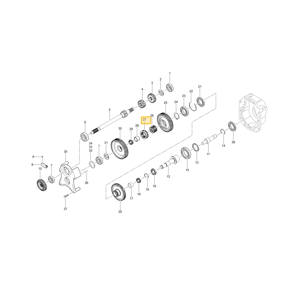 Mechanizm zmiany biegów WOM KIOTI TG12-0248A