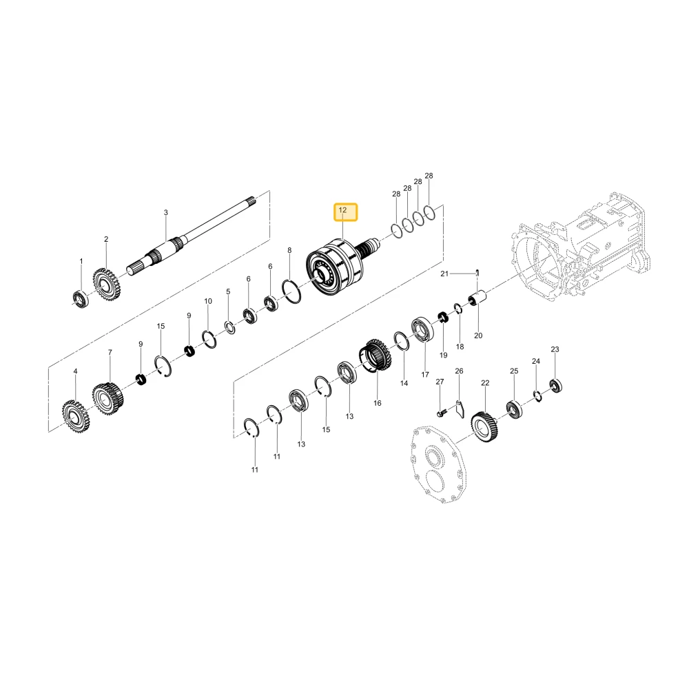 Sprzęgło rewersu KIOTI TG12-0293A