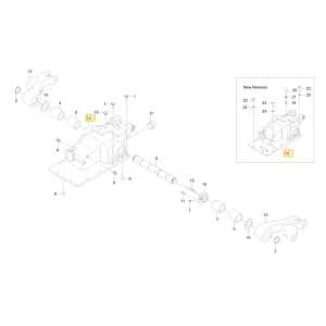 Korpus cylindra hydraulicznego KIOTI TG14-0014E