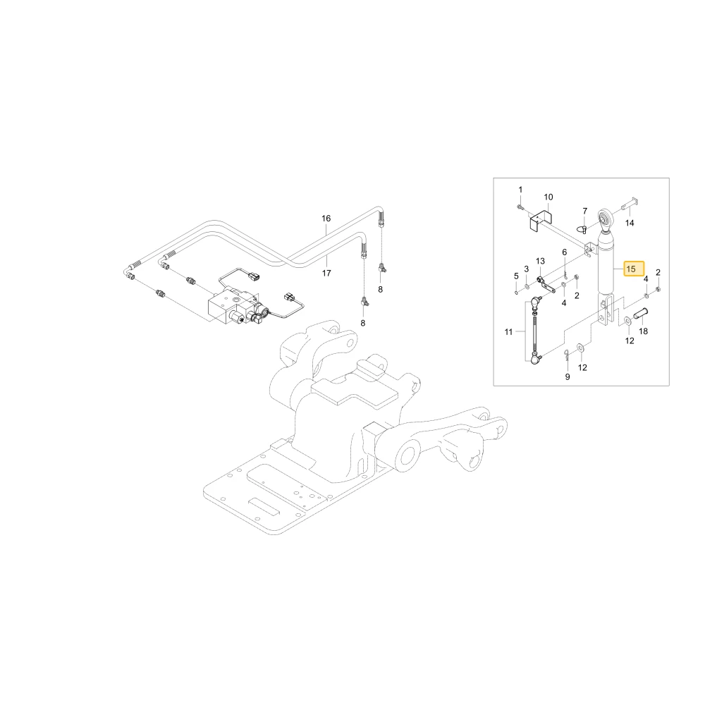 Siłownik sterujący HORIZONTALITY KIOTI TG14-0232B