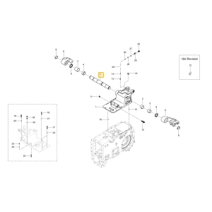 Wał ramienia hydraulicznego KIOTI TG14-0248A