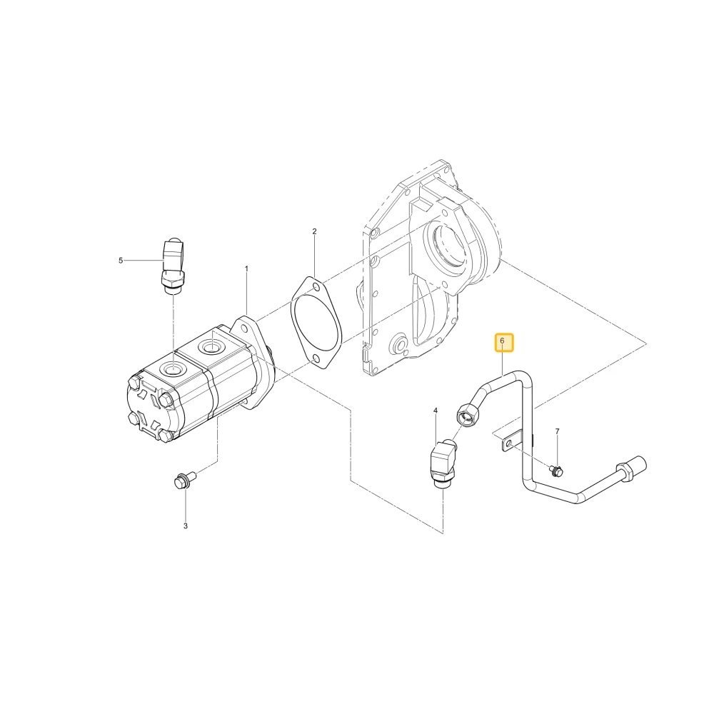 Rurka podnośnika hydraulicznego KIOTI TG14-0290B