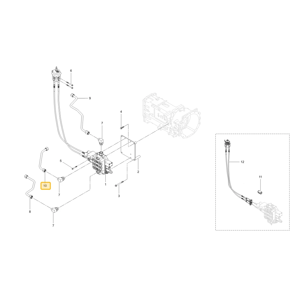 Rurka hydrauliczna Jt KIOTI TG14-0361A