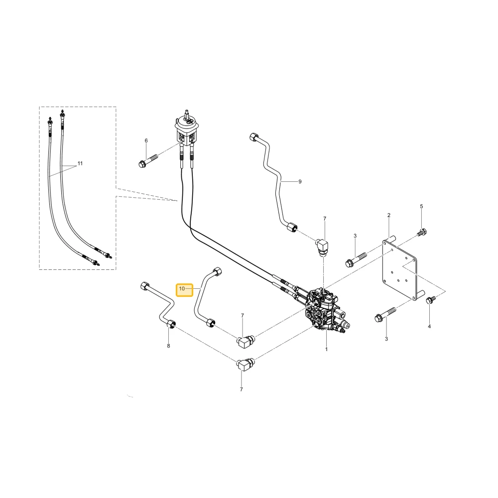 Rurka hydrauliczna Jt KIOTI TG14-0391A