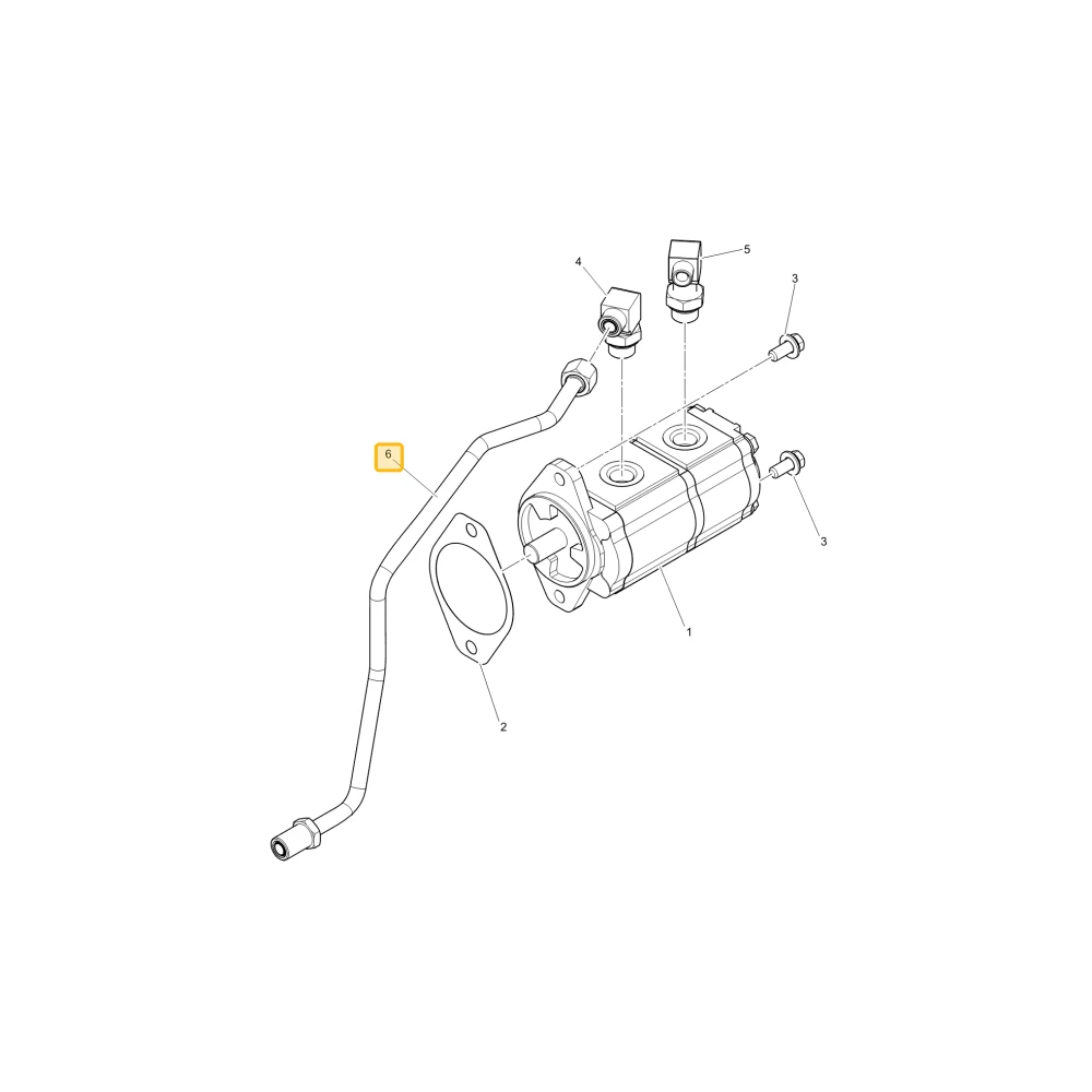 Rurka podnośnika hydraulicznego KIOTI TG14-0398A