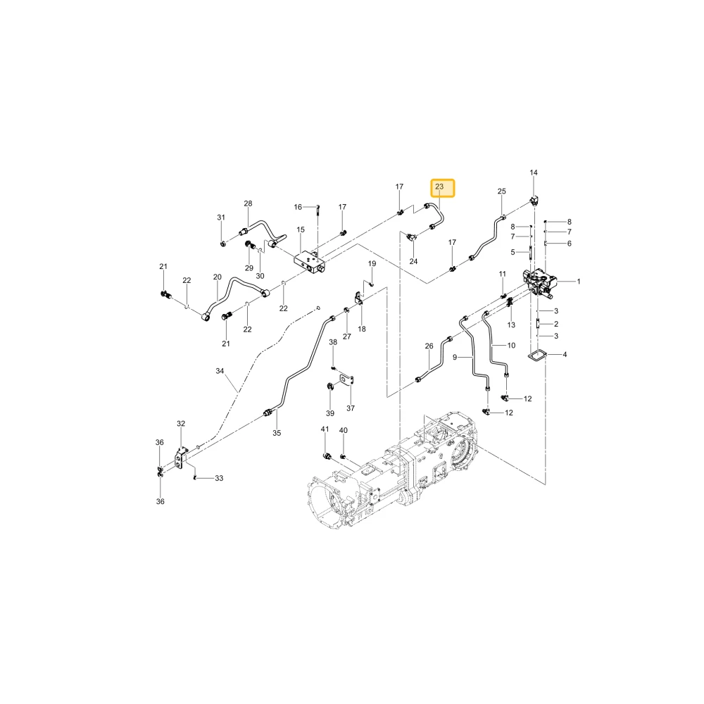 Rura hydrauliczna T KIOTI TG14-0447B
