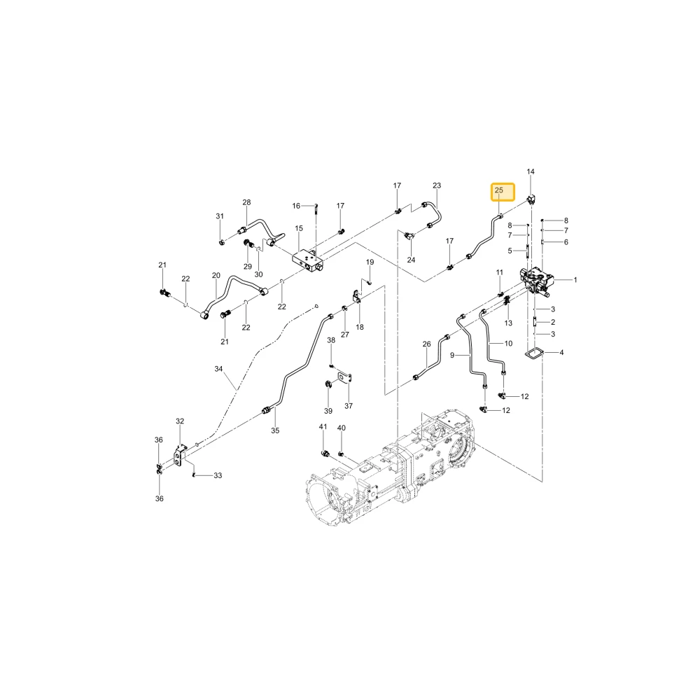 Rurka hydrauliczna M KIOTI TG14-0453B
