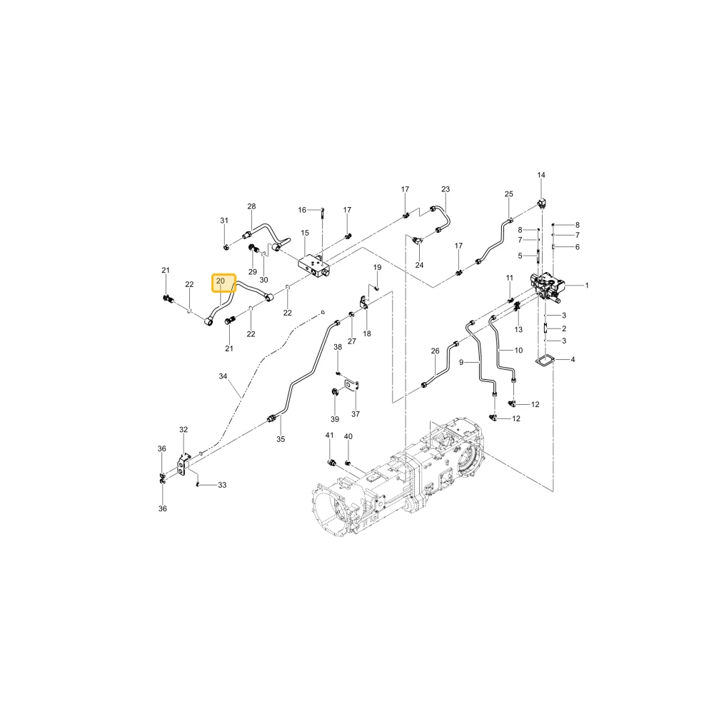 Rura hydrauliczna Lub KIOTI TG14-0455C