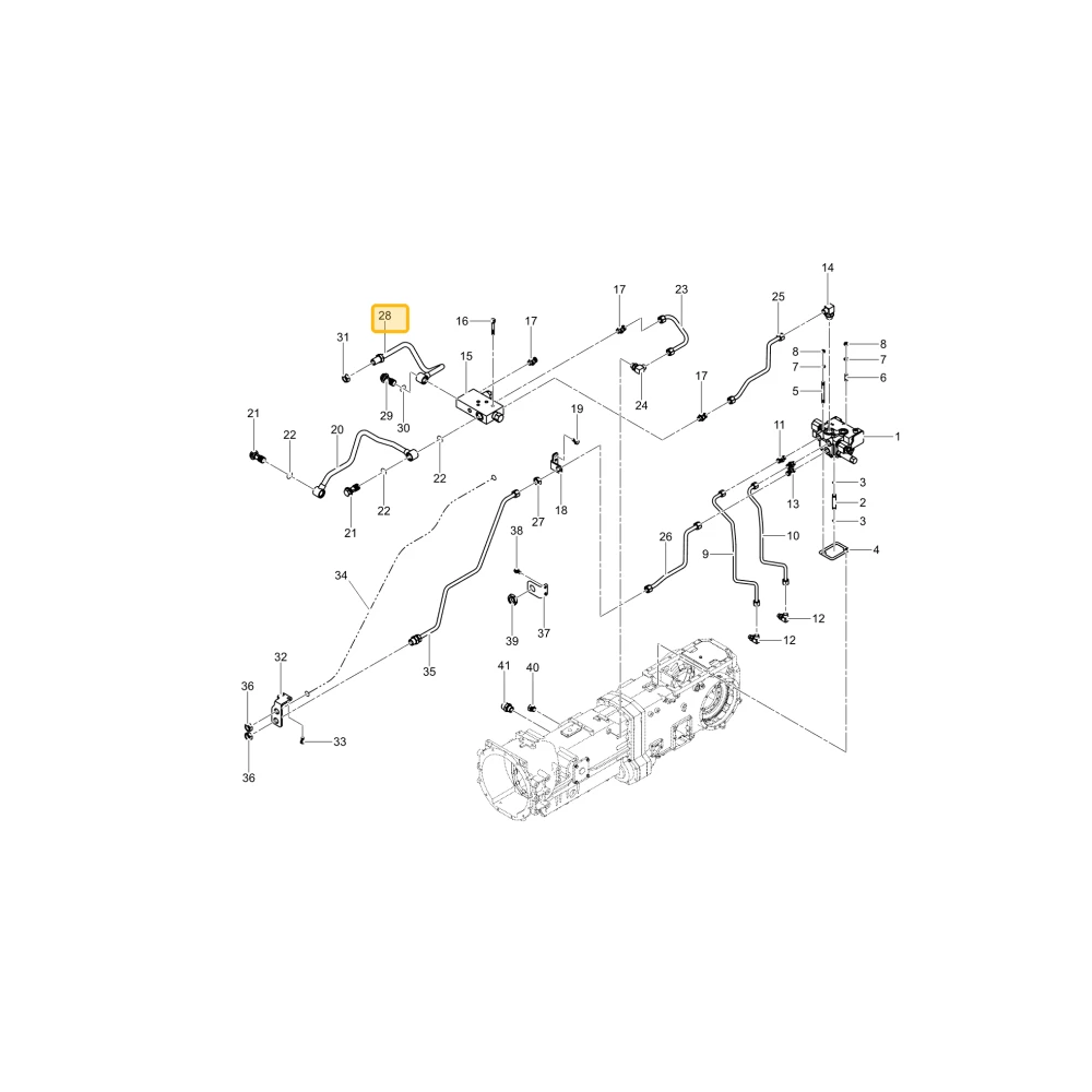 Rura hydrauliczna R KIOTI TG14-0457C