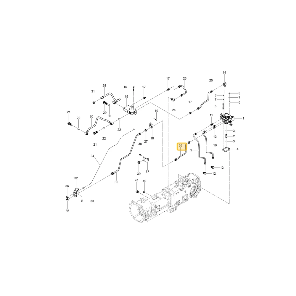 Rura hydrauliczna E KIOTI TG14-0458A