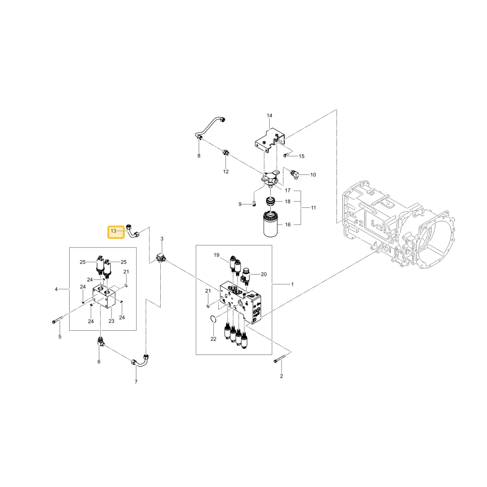 Rura hydrauliczna S2 KIOTI TG14-0495A