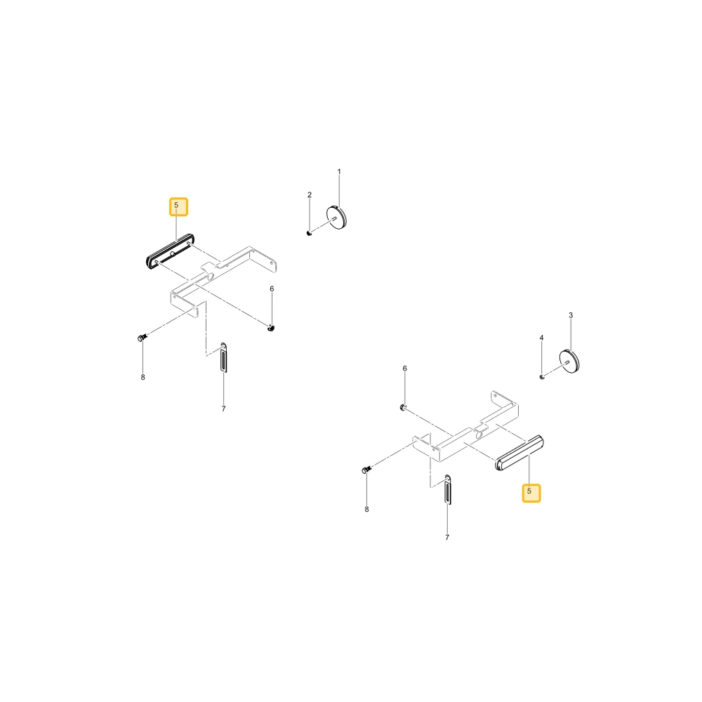 Lampa odblasku bocznego MARKER, KIOTI TG15-0204A