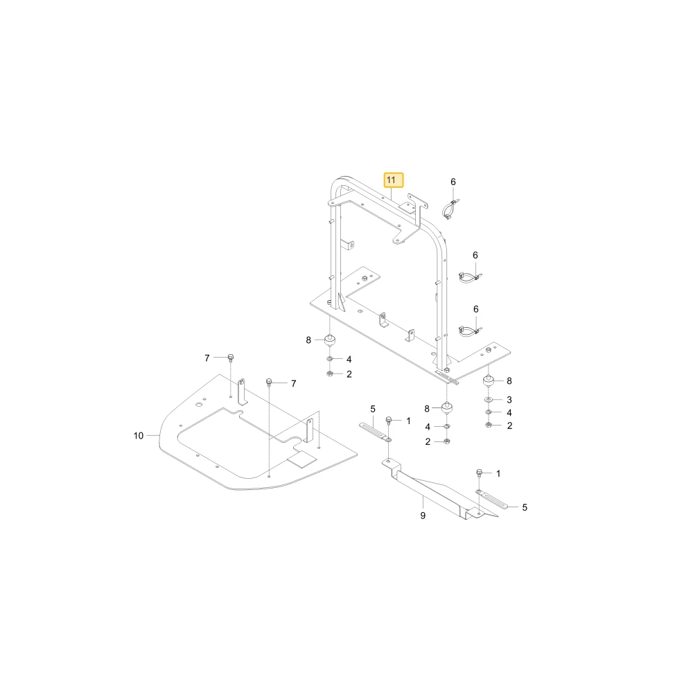 Podpora Aircleaner 1 KIOTI TG16-0310C