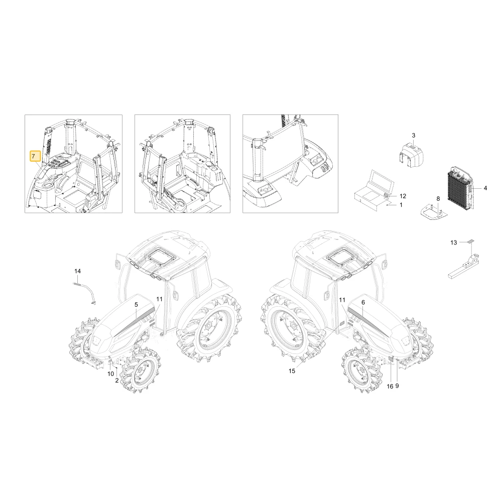 Naklejka joysticka KIOTI TG16-0594A