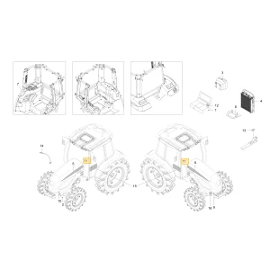 Naklejka modelu KIOTI TG16-0719A