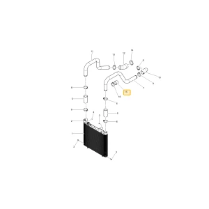 Wąż intercoolera 4 KIOTI TG16-1395B