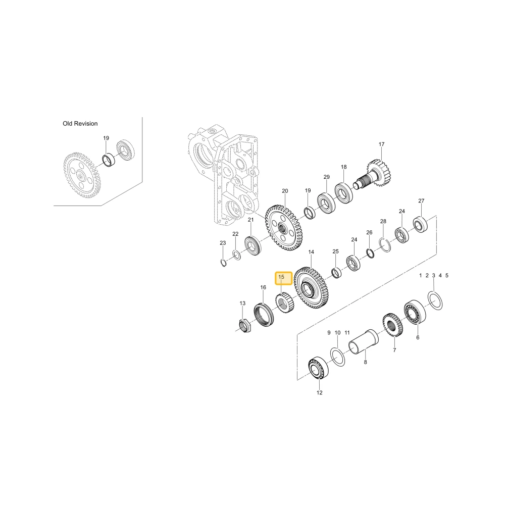 Piasta wielowypustu KIOTI TG32-0084B