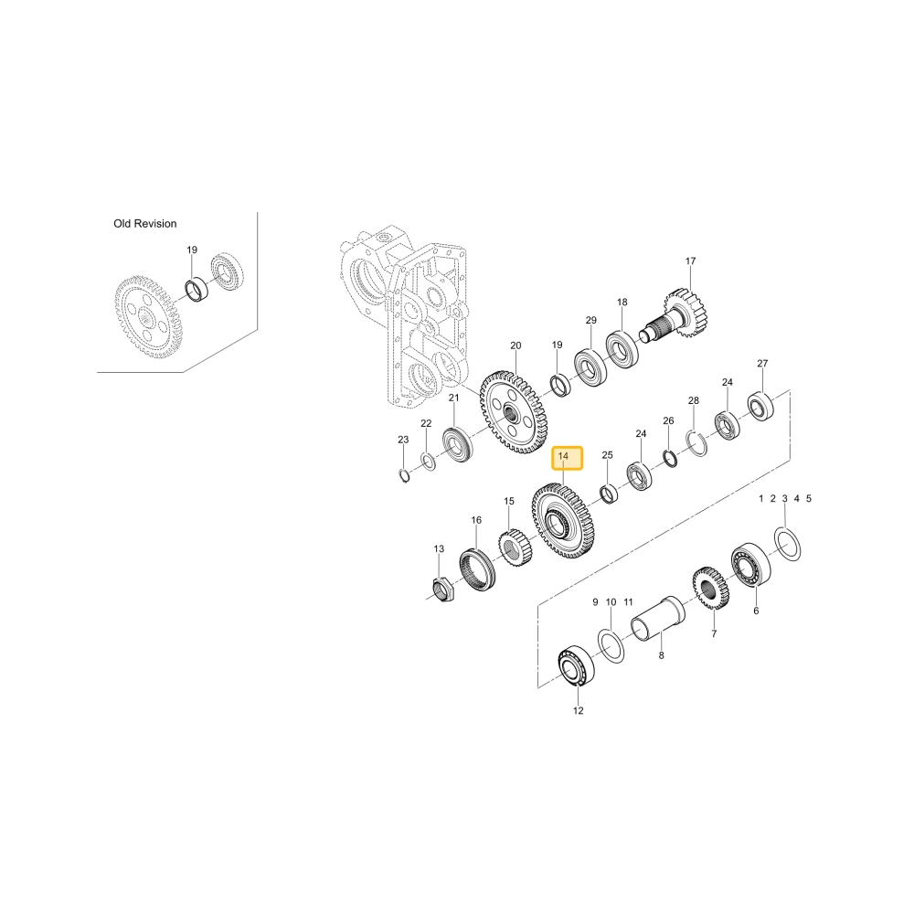 Koło zębate 38 KIOTI TG32-0085D