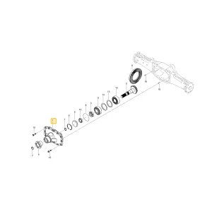Obudowa przednego mechanizmu różnicowego KIOTI TG33-0021C