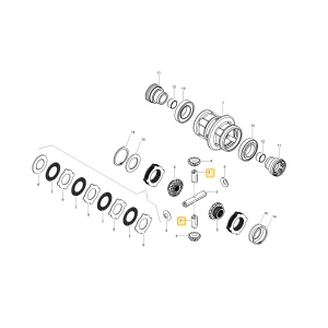 Wał zębnika mechanizmu różnicowego 2 KIOTI TG33-0023A